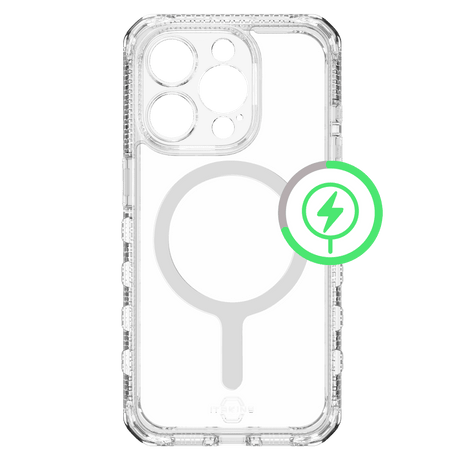 Itskins - Supremer Clear Magsafe Case For Apple Iphone 15 Pro - Transparent