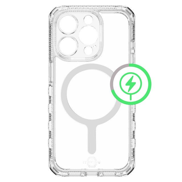 Itskins - Supremer Clear Magsafe Case For Apple Iphone 15 Pro - Transparent