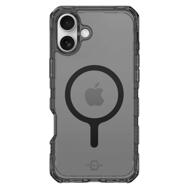 Itskins - Supremer Clear Magsafe Case For Apple Iphone 16 - Graphite