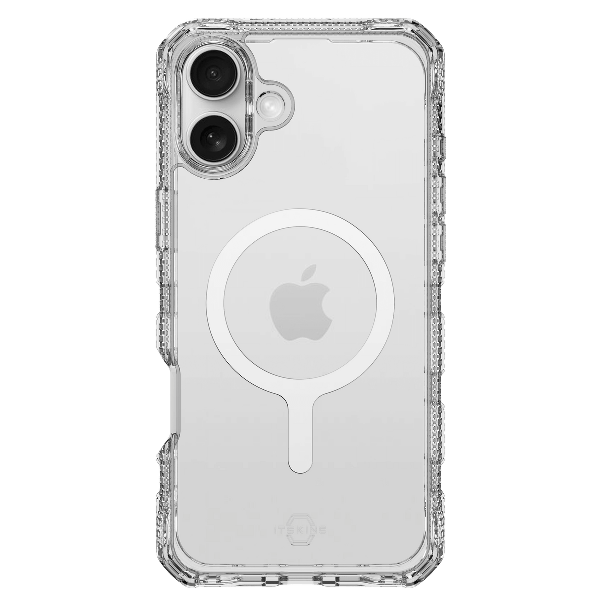 Itskins - Supremer Clear Magsafe Case For Apple Iphone 16 - Transparent White Print