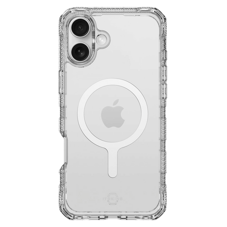 Itskins - Supremer Clear Magsafe Case For Apple Iphone 16 - Transparent White Print