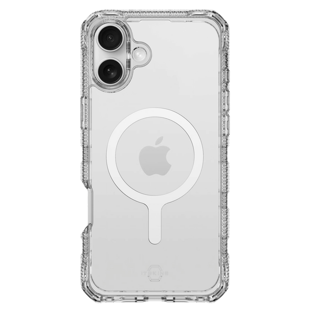 Itskins - Supremer Clear Magsafe Case For Apple Iphone 16 - Transparent White Print