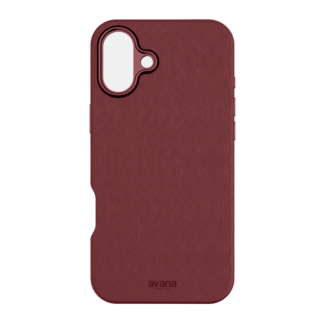 Avana - Leather Magsafe Case For Apple Iphone 16 Plus - Berry