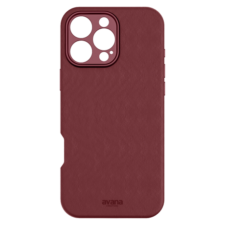 Avana - Leather Magsafe Case For Apple Iphone 16 Pro Max - Berry