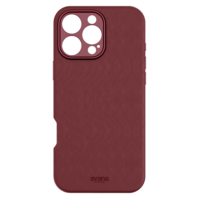 Avana - Leather Magsafe Case For Apple Iphone 16 Pro Max - Berry