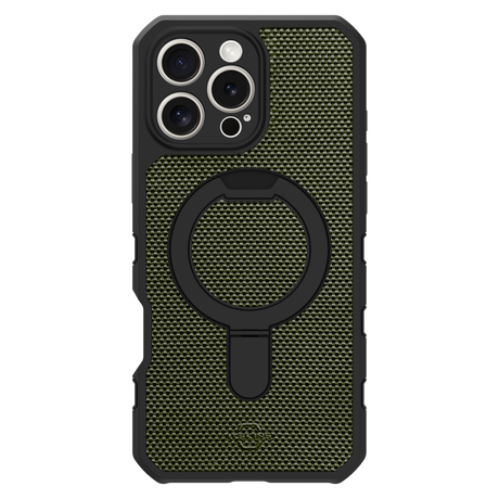 Itskins - Forcer Nylon Magsafe Case For Apple Iphone 16 Pro Max - Olive Green And Black