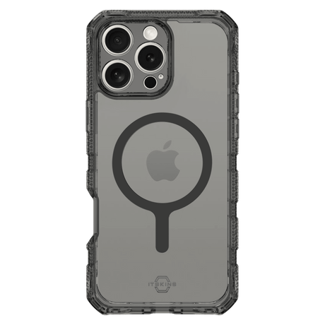 Itskins - Supremer Clear Magsafe Case For Apple Iphone 16 Pro Max - Graphite
