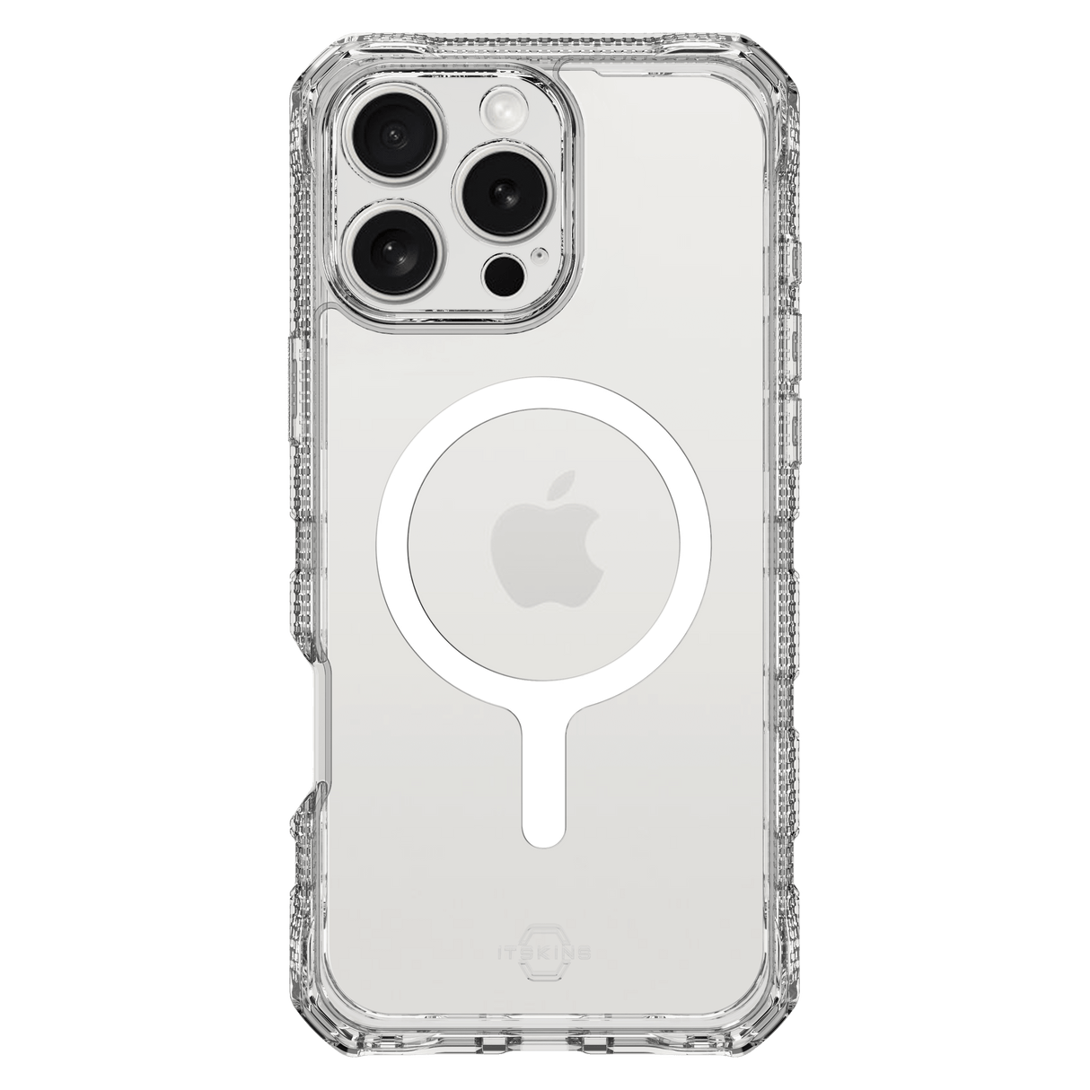 Itskins - Supremer Clear Magsafe Case For Apple Iphone 16 Pro Max - Transparent White Print