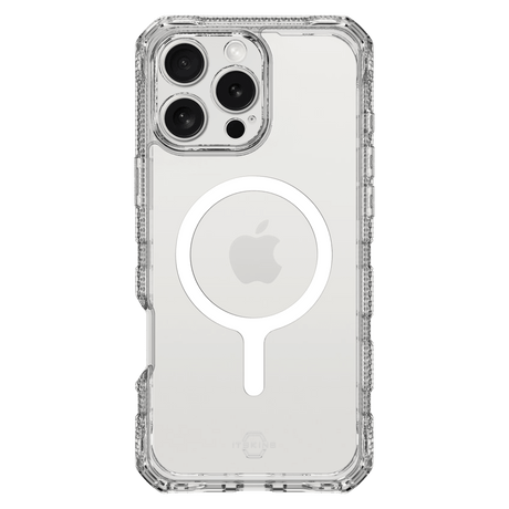Itskins - Supremer Clear Magsafe Case For Apple Iphone 16 Pro Max - Transparent White Print