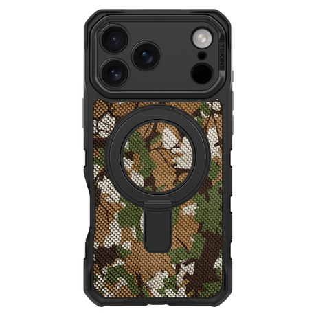 Itskins Supremer Stand Nylon MagSafe Case for Apple iPhone 17 Pro - Camouflage Green