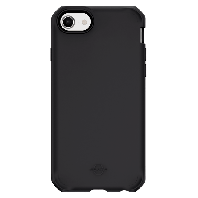 Itskins - Spectrum Solid Case For Apple Iphone Se 2022  /  Se 2020  /  8  /  7  /  6s  /  6 - Plain Black