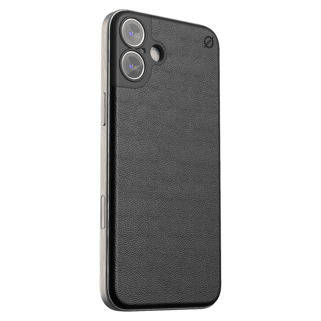 Atom Studios - Snap Cactus Leather Magsafe Case For Apple Iphone 16 Plus - Carbon Black