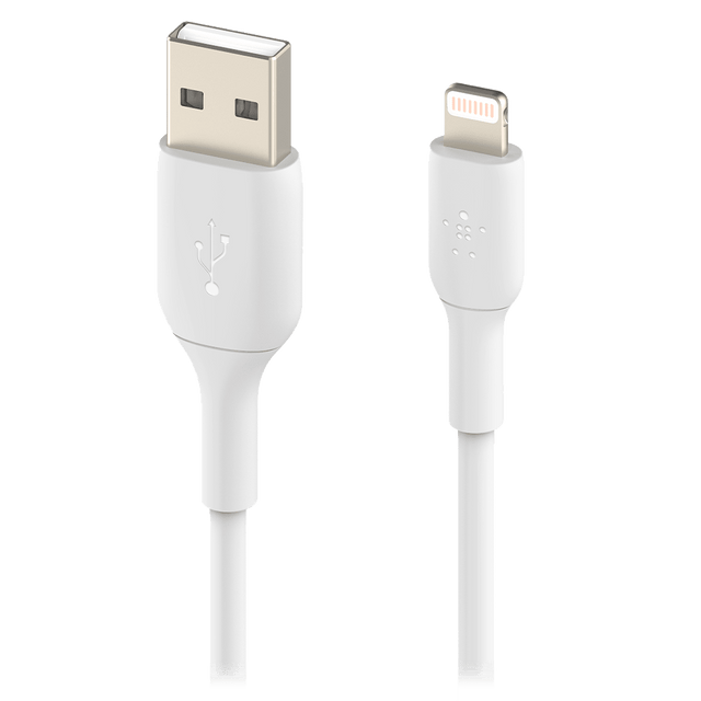 Belkin - Boost Up Charge Usb A To Apple Lightning Cable 3ft - White