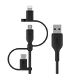 Belkin - Boost Charge Universal Cable 3ft - Black