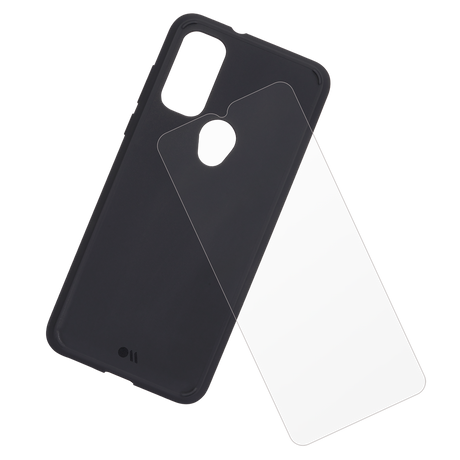 Case-mate - Protection Pack Tough Case And Glass Screen Protector For Motorola Moto G Pure - Black