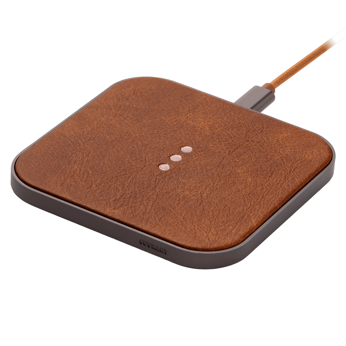 Courant - Catch1 Classic Wireless Charging Pad - Saddle