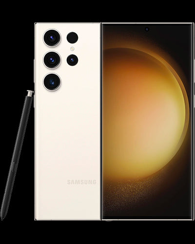 Samsung Galaxy S23 Ultra Unlocked, Display: 6.80" Dynamic AMOLED 2X, 120Hz, HDR10+, 1750 nits (peak), 1440x3088px resolution, 19.3:9 aspect ratio, 501ppi; Always-on display