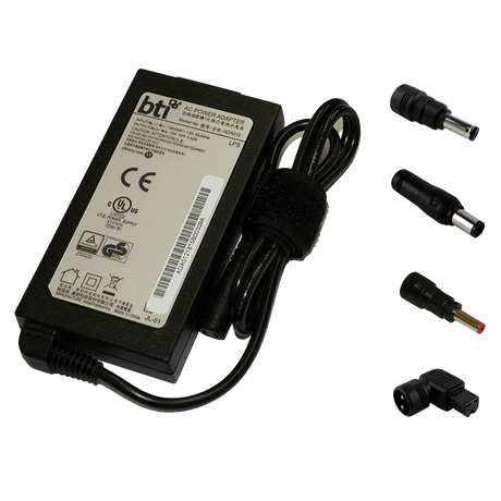 Bti - Ac Adapter 65w For Most Dell Devices Includes 4 Interchangeable Tips - Not Retail Packaged - Black
