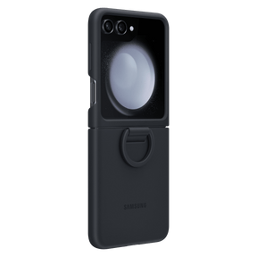 Samsung - Silicone Case With Ring For Samsung Galaxy Z Flip5 - Indigo