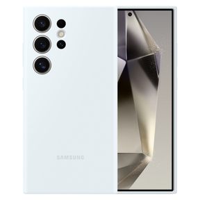 Samsung - Silicone Case For Samsung Galaxy S24 Ultra - White