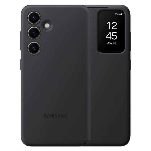 Samsung - Smart View Wallet Case For Samsung Galaxy S24 - Black