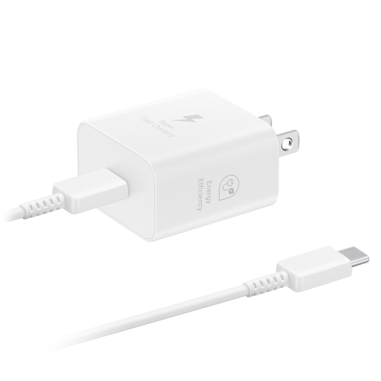 Samsung - 25w Usb C Wall Charger And Cable - White
