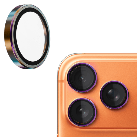 Gadget Guard Iridescent Glass Camera Lens Protector for Apple iPhone 17 Pro, iPhone 17 Pro Max, iPhone 16 Pro, and iPhone 16 Pro Max