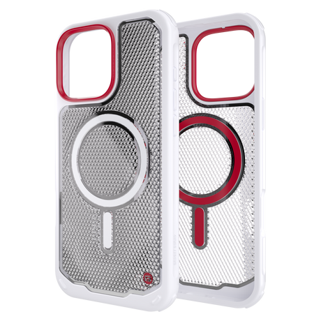 Gadget Guard - Reflector Magsafe Case With G-form Protection For Apple Iphone 16 Pro Max - White