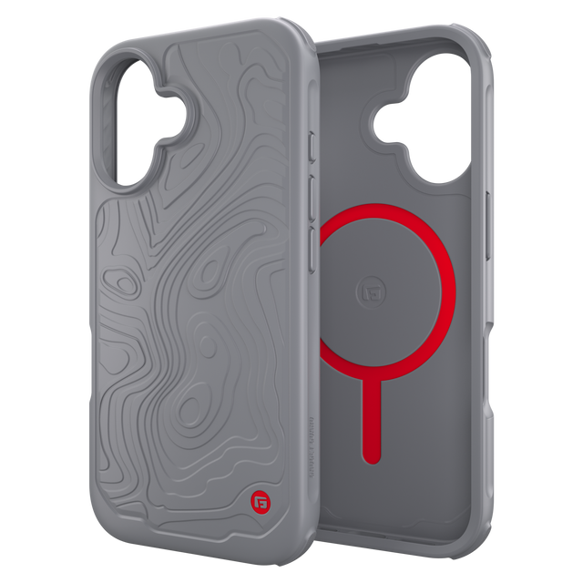Gadget Guard - Trek Magsafe Case With G-form Protection For Apple Iphone 16 - Anthracite
