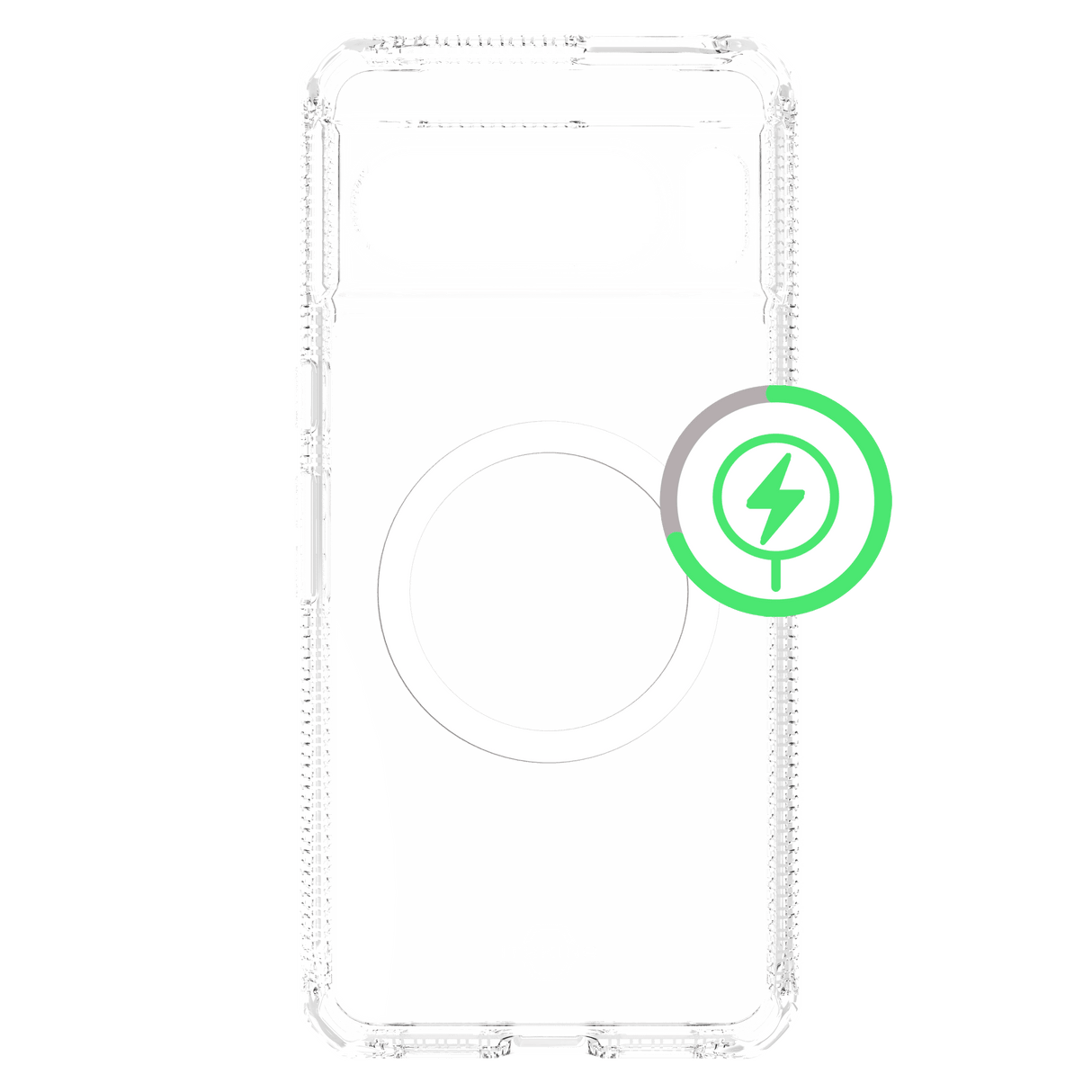 Itskins - Hybridr Clear Magsafe Case For Google Pixel 8 Pro - Transparent