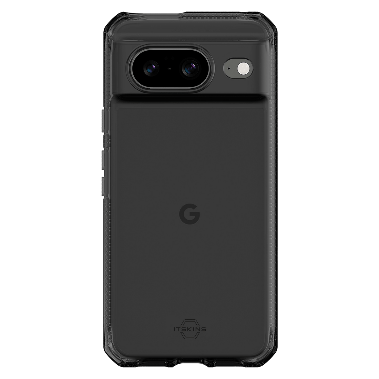 Itskins - Hybridr Clear Case For Google Pixel 8 - Black And Transparent