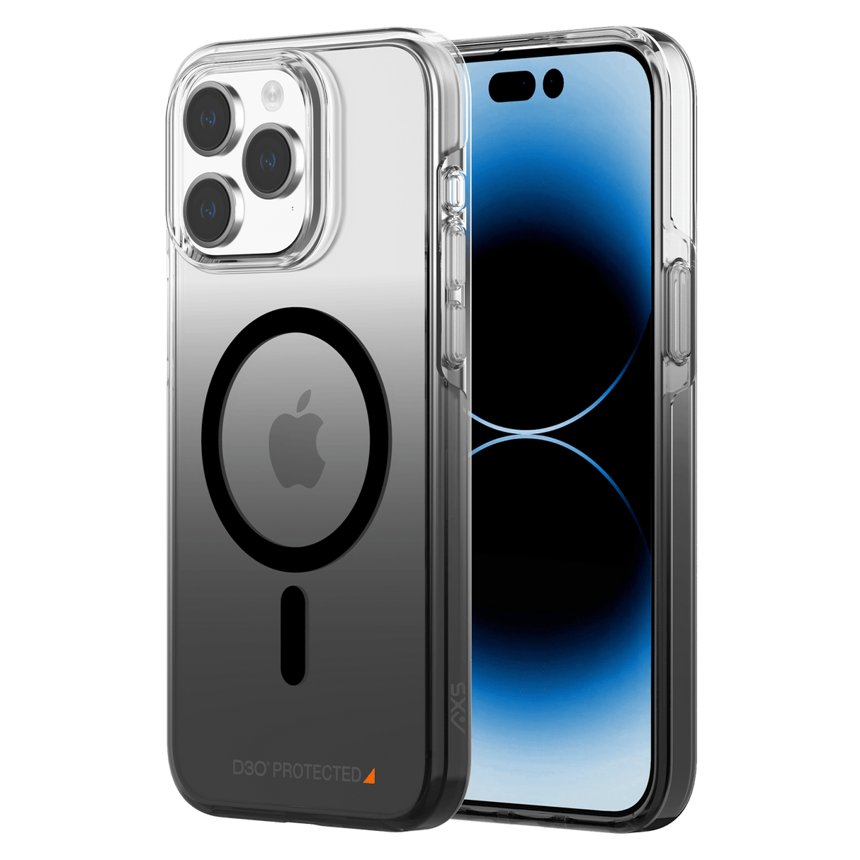 Axs - Crystal Shield D3o Magsafe Case For Apple Iphone 15 Pro Max - Smoke Gradient