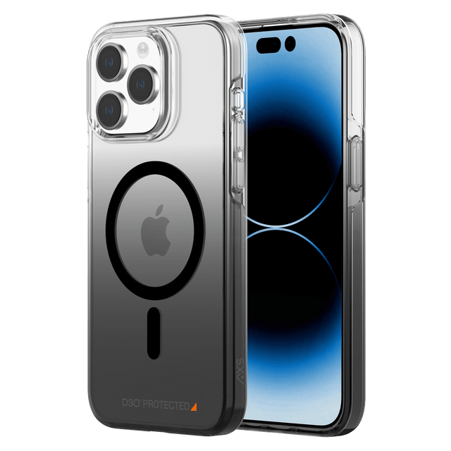 Axs - Crystal Shield D3o Magsafe Case For Apple Iphone 15 Pro Max - Smoke Gradient