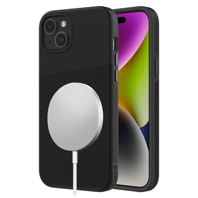 Axs - Protech Plus Magsafe Case For Apple Iphone 15 Plus - Black