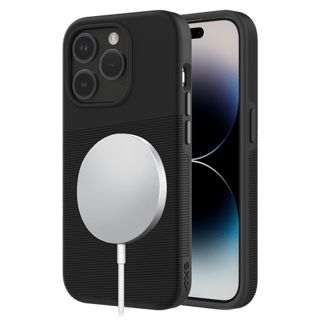 Axs - Protech Plus Magsafe Case For Apple Iphone 15 Pro - Black