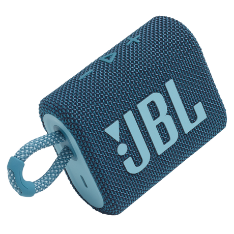 Jbl - Go 3 Waterproof Bluetooth Speaker - Blue