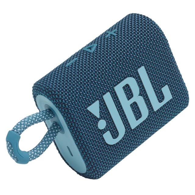 Jbl - Go 3 Waterproof Bluetooth Speaker - Blue