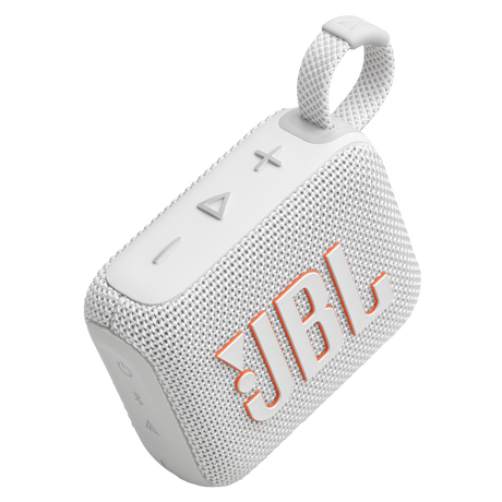 Jbl - Go 4 Waterproof Bluetooth Speaker - White