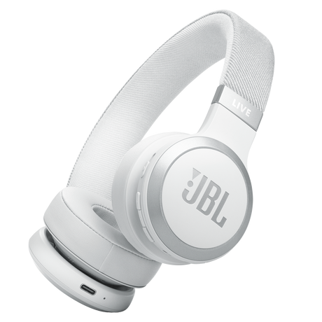 JBL Live 670NC Bluetooth On-Ear Headphones - White