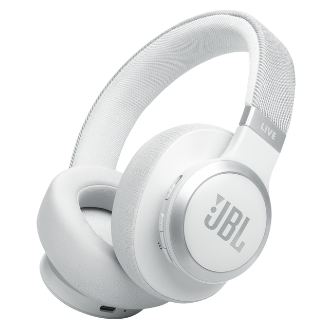 Jbl - Live 770nc Bluetooth Over Ear Headphones - White