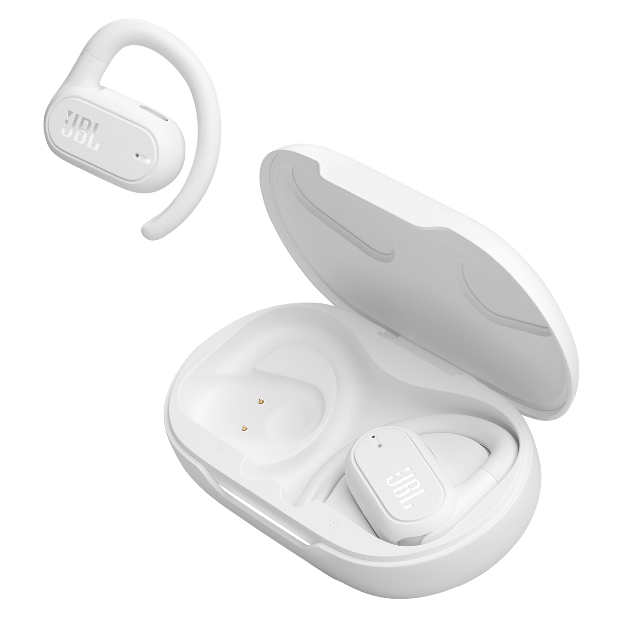 JBL Soundgear Sense True Wireless On-Ear Headphones in White