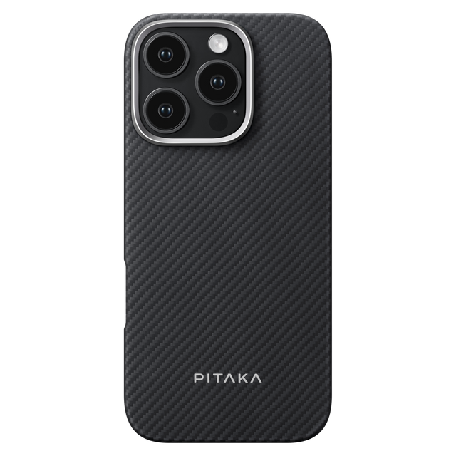 Pitaka - Magez Case Pro 4 Magsafe Case For Apple Iphone 16 Pro Max - Black And Grey Twill