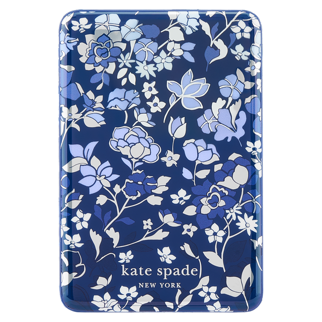 Kate Spade 5K Mah Wireless Battery Pack with MagSafe - Flowerbed Blue