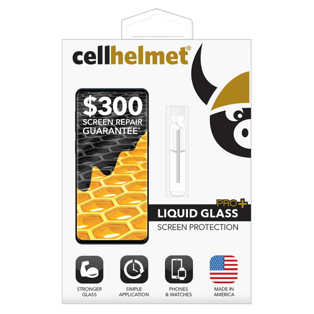 Cellhelmet - Liquid Glass Pro Plus 300 Guarantee Screen Protection For Phones - Clear