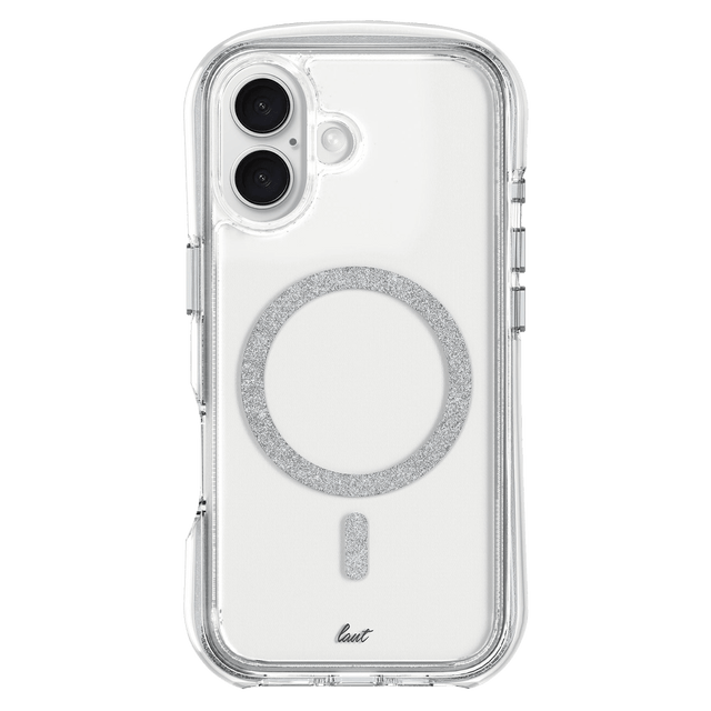 Laut - Aero Sparkle Magsafe Case For Apple Iphone 16 - Crystal Silver