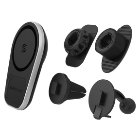 Scosche - Magicmount Pro Charge5 Wireless Charging Dash  /  Vent Mount - Black And Silver