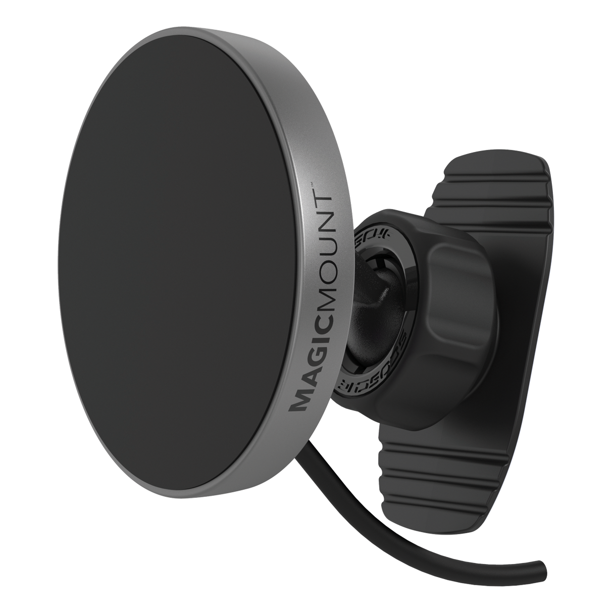 Scosche - Magicmount Pro Qi2 Wireless Charger Dash / Vent Mount - Black