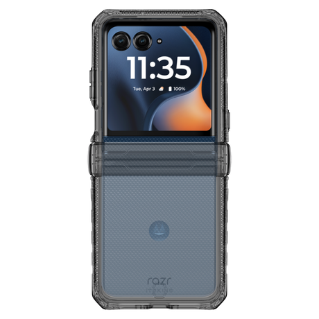 Itskins - Hybridr Clear Case For Motorola Razr 2025 - Black And Transparent