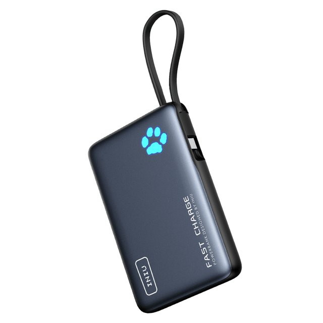 Iniu - Powerpaw Portable Power Bank 10000 Mah - Black