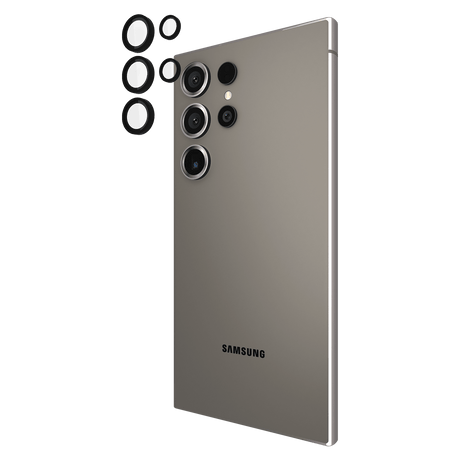 Pelican - Aluminum Ring Camera Lens Protector For Samsung Galaxy S24 Ultra - Black